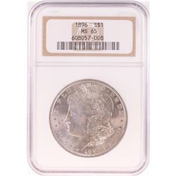 1896 $1 Morgan Silver Dollar Coin NGC MS65 Old Holder