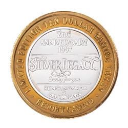 .999 Silver Silver Legacy Reno, Nevada $10 Casino Limited Edition Gaming Token