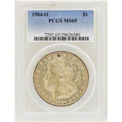 1904-O $1 Morgan Silver Dollar Coin PCGS MS65