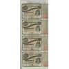 Image 1 : Uncut Sheet of (4) State of Louisiana Baby Bond Obsolete Notes