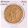 Image 1 : 1906-S $20 Liberty Head Double Eagle Gold Coin