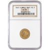 Image 1 : 1843-O Small Date $2.5 Liberty Head Quarter Eagle Gold Coin NGC AU50
