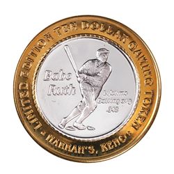 .999 Silver Harrah's Casino Reno Nevada $10 Casino Limited Edition Gaming Token