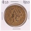 Image 1 : 1853 Type 1 $20 Liberty Head Double Eagle Gold Coin