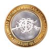 Image 2 : .999 Silver Treasure Island Las Vegas $10 Casino Gaming Token Limited Edition