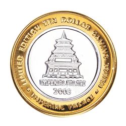 .999 Silver Imperial Palace Hotel & Casino Las Vegas $10 Limited Edition Gaming Token