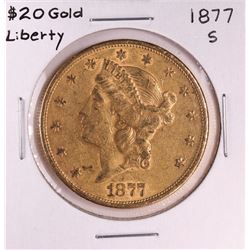 1877-S $20 Liberty Head Double Eagle Gold Coin