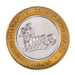 .999 Silver Flamingo Hilton Las Vegas, Nevada $10 Casino Limited Edition Gaming Token
