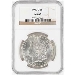 1900-O $1 Morgan Silver Dollar Coin NGC MS65