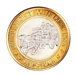 .999 Silver Sam's Town Las Vegas $10 Limited Edition Casino Gaming Token