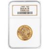 Image 1 : 1883 $10 Liberty Head Eagle Gold Coin NGC AU58 Bass Collection