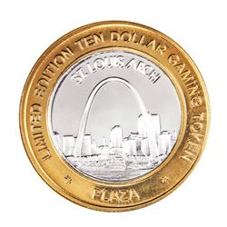 .999 Fine Silver Plaza Casino Las Vegas, Nevada $10 Limited Edition Gaming Token