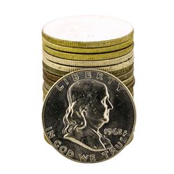 Roll of (20) Brilliant Uncirculated 1962-D Franklin Half Dollar Coins