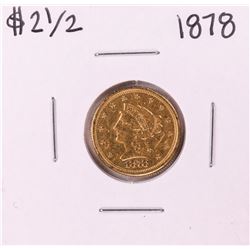 1878 $2 1/2 Liberty Head Quarter Eagle Gold Coin