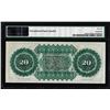 Image 2 : 1872 $20 State of South Carolina Revenue Bond Obsolete Note PMG Gem Uncirculated 66EPQ