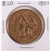 Image 1 : 1857 Type 1 $20 Liberty Head Double Eagle Gold Coin