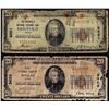 Image 1 : Lot of (2) 1929 $20 Dallas & Greenville, Texas CH# 8581/3623 National Currency Notes