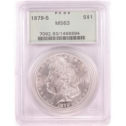 1879-S $1 Morgan Silver Dollar Coin PCGS MS63 Old Green Holder