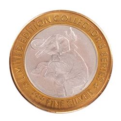 .999 Fine Silver Circus Circus Tunica, Mississippi $10 Limited Edition Gaming Token