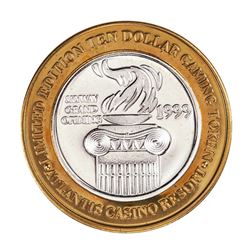 .999 Fine Silver Atlantis Casino & Resort Reno, NV $10 Limited Edition Gaming Token