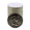 Image 1 : Roll of (20) Brilliant Uncirculated 1963 Franklin Half Dollar Coins