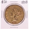 Image 1 : 1858 Type 1 $20 Liberty Head Double Eagle Gold Coin