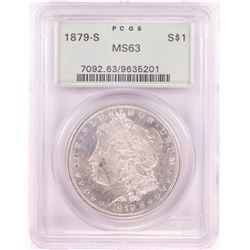 1879-S $1 Morgan Silver Dollar Coin PCGS MS63 Old Green Holder