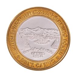 .999 Silver Bills Casino Lake Tahoe, Nevada $10 Limited Edition Gaming Token