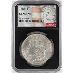 1888 $1 Morgan Silver Dollar Coin NGC Genuine