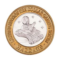 .999 Silver Harrah's Lake Tahoe, Nevada $10 Casino Limited Edition Gaming Token