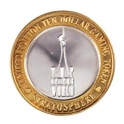 .999 Silver Stratosphere Las Vegas, Nevada $10 Casino Limited Edition Gaming Token