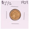 Image 1 : 1929 $2 1/2 Indian Head Quarter Eagle Gold Coin