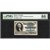 Image 1 : 1893 World's Columbian Exposition Ticket Washington PMG Choice Uncirculated 64EPQ