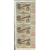Image 1 : Uncut Sheet of (4) State of Louisiana Baby Bond Obsolete Notes