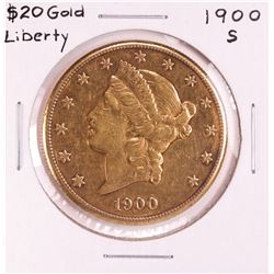 1900-S $20 Liberty Head Double Eagle Gold Coin
