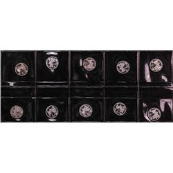 Lot of (10) Disney Mickey & Minnie Mouse Golfer 1/20 oz. .999 Fine Silver Coin Rounds