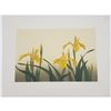 Image 1 : 1984 Vintage 'Yellow Irises' Serigraph By An Canadian Unknown Artist