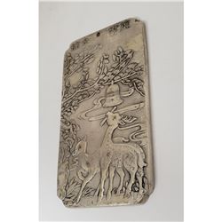 Asian Tibetan Silver Fawn Bullion Bar