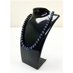 Ladies Tahitian Pearl Choker Style Necklace with 18K Gold Plated Clasp