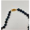 Image 2 : Ladies Tahitian Pearl Choker Style Necklace with 18K Gold Plated Clasp