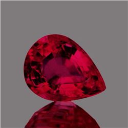 Natural Pear  Red Mozambique Ruby