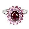Image 1 : Natural  Rhodolite Garnet Ring