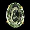 Image 2 : Natural Green Tea Amethyst 33 Carats Ring