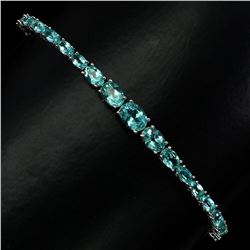 Natural Oval Apatite 8x6 MM Bracelet