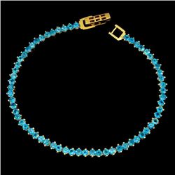 Natural Brzail Blue Rare Apatite Bracelet