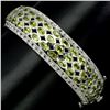 Image 1 : Natural Unheated Oval Green Peridot Bangle