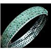 Image 1 : Natural Untreated Colombian Emerald Bangle