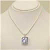 Image 1 : Sterling Silver Ice Blue Topaz Necklace