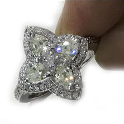 Amazing 3.52 Ct Lab Diamond Ring