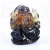 Image 1 : MULTI COLOR 610 CT NATURAL FLOURITE GANESH
